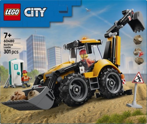 Klocki city 60480 Żółta koparko-ładowarka