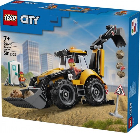 Klocki city 60480 Żółta koparko-ładowarka