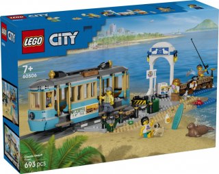 Klocki city 60506 tramwaj przy plaży