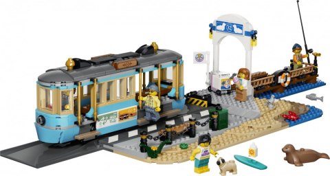 Klocki city 60506 tramwaj przy plaży