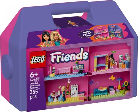 Klocki friends 42697 kreatywna walizka z domkiem dla lalek