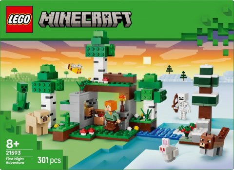 Klocki minecraft 21593 przetrwanie pierwszej nocy