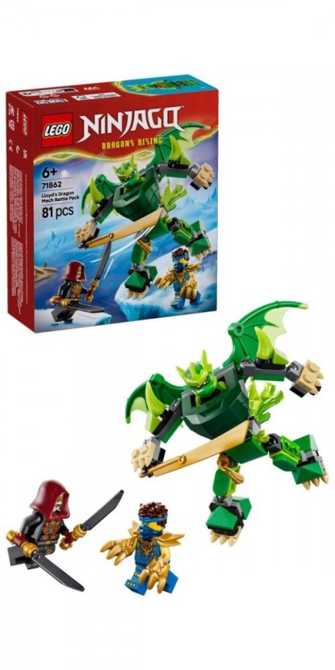 Klocki ninjago 71862 smoczy mech lloyda - zestaw bitewny