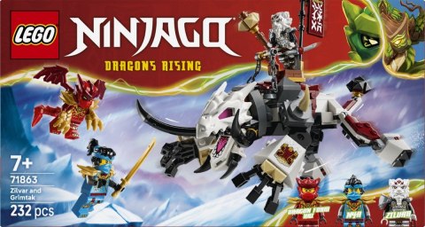 Klocki ninjago 71863 zilvar i smocza bestia grimtak