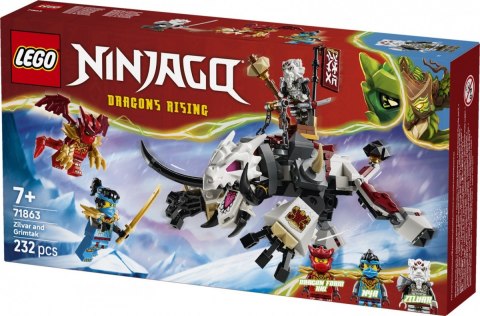 Klocki ninjago 71863 zilvar i smocza bestia grimtak