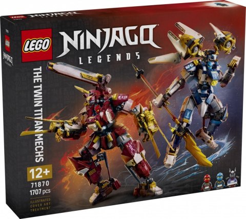 Klocki ninjago 71870 bliźniacze tytanowe mechy