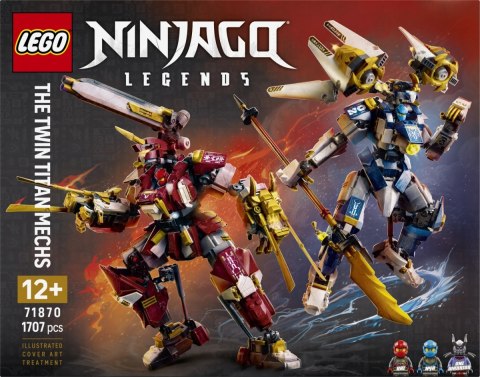 Klocki ninjago 71870 bliźniacze tytanowe mechy