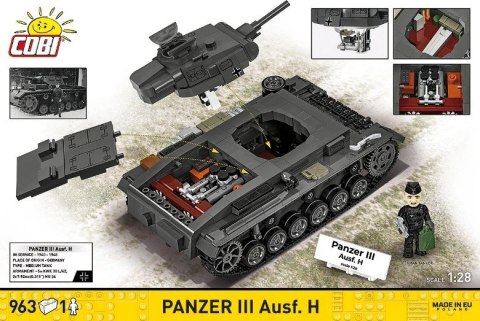 Klocki panzer iii ausf.h 963 elementy