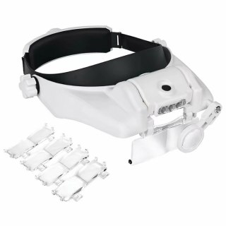 AG578B Okulary powiększające led 8x