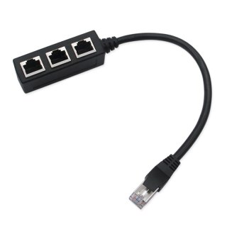 Adapter rozgłałęźnik 100 mb/s lan rj45 3xrj45 ftp -e397