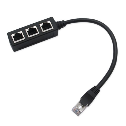 Adapter rozgłałęźnik 100 mb/s lan rj45 3xrj45 ftp -e397