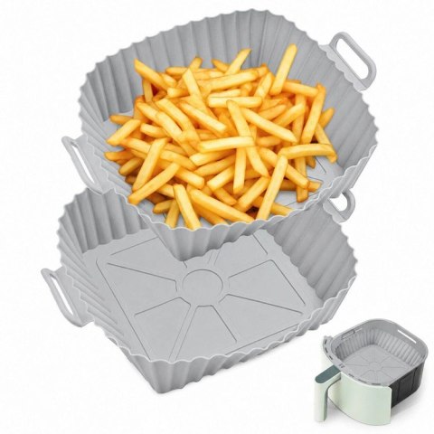DA692 Silikonowe tacki do air fryer 3szt