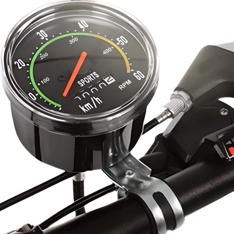 Licznik rowerowy retro bezbateryjny wodoodporny xl -s189