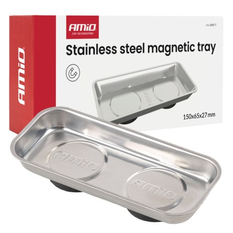 Miska magnetyczna ze stali nierdzewnej 150x65x27mm amio-04917