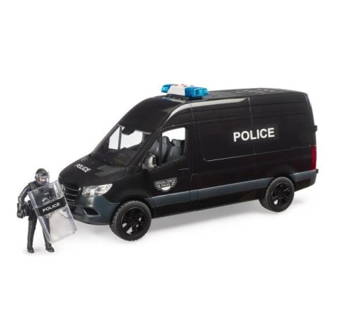 Pojazd mb sprinter police z figurką policjantem