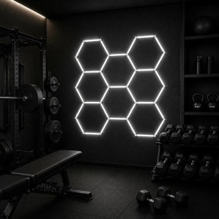 ZD211D Lampa led 8 hexagonów 234x244cm