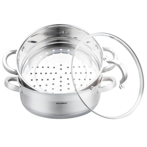 Garnek do gotowania na parze, 26cm, 4,6l klausberg, kb-9073