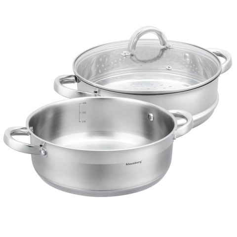 Garnek do gotowania na parze, 26cm, 4,6l klausberg, kb-9073