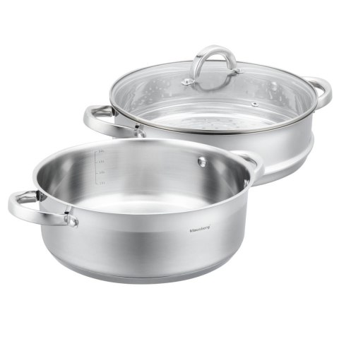 Garnek do gotowania na parze, 28cm, 6l klausberg, kb-9074