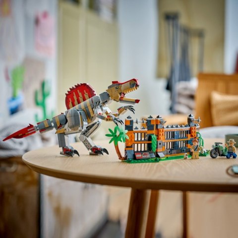 Klocki jurassic world 77982 ucieczka spinozaura
