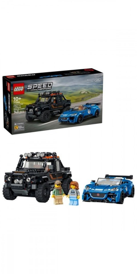 Klocki speed champions 77264 jaguar project 7 i land rover defender