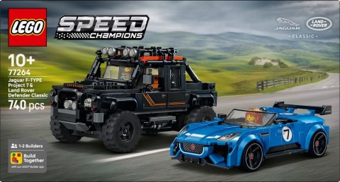 Klocki speed champions 77264 jaguar project 7 i land rover defender