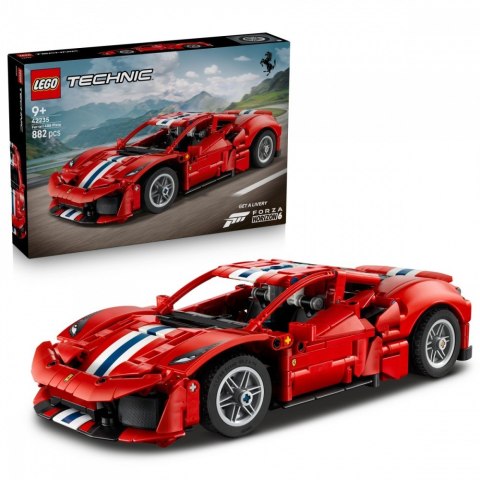 Klocki technic 42235 samochód ferrari 488 pista