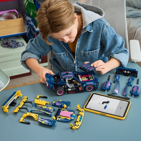 Klocki technic 42236 warsztat tuningowy: samochód ford mustang gt