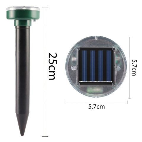 4x mocny odstraszacz kretów nornice krety solarny ogrodowy do odstraszania