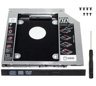 AK184A Kieszeń 2,5 hdd 12,7mm sata alu