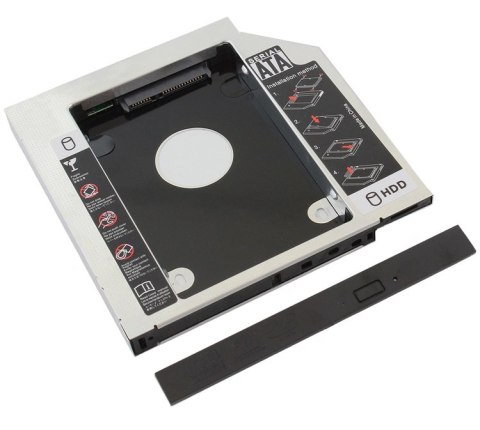 AK184A Kieszeń 2,5 hdd 12,7mm sata alu