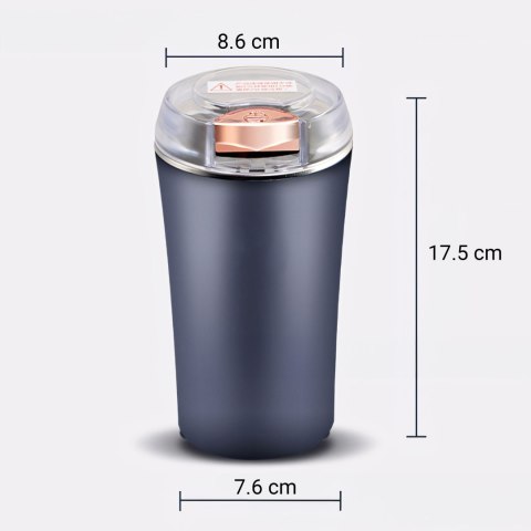 Elektryczny młynek do mielenia kawy orzechów przypraw 3w1 mocny 300w granat -e657