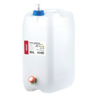 Kanister zbiornik plastikowy na wodę niebieski z kranem i dozownikiem mydła 30l amio-05148