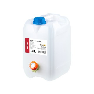 Kanister zbiornik plastikowy na wodę z kranem 10l biały amio-05143