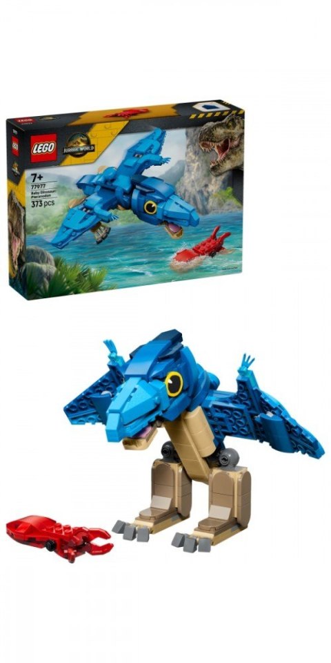 Klocki jurassic world 77977 mały dinozaur: pteranodon