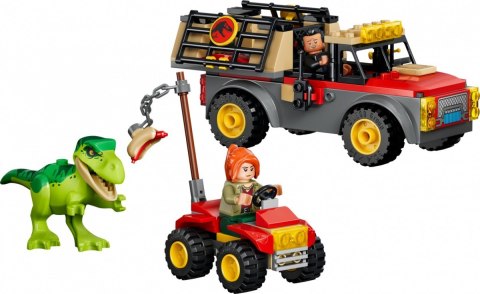 Klocki jurassic world 77978 ciężarówka do transportu młodego tyranozaura