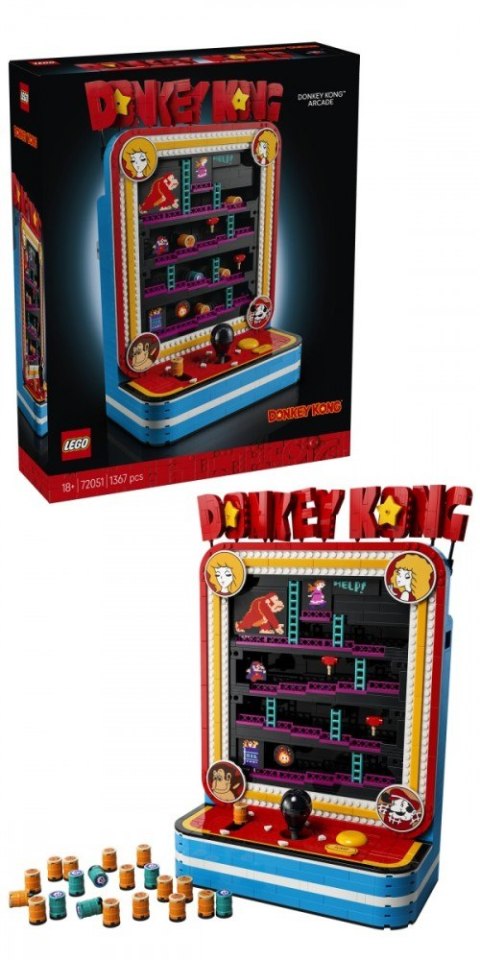 Klocki super mario 72051 automat do gry donkey kong