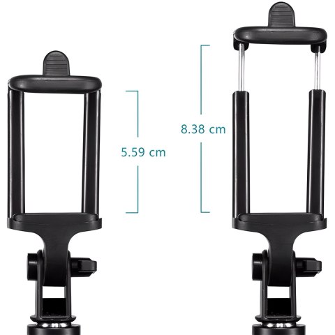 Statyw 4w1 tripod 103cm uchwyt na aparat telefon + pilot do zdjęć selfie