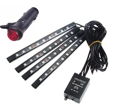 ZD65A Oświetlenie wnętrza auta rgb4x9led