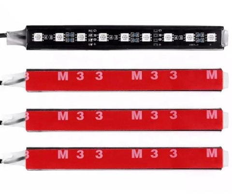 ZD65A Oświetlenie wnętrza auta rgb4x9led