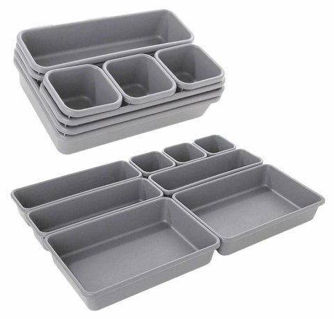 AG641B Modułowy organizer 8szt szary