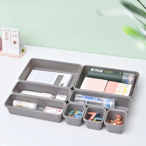 AG641B Modułowy organizer 8szt szary