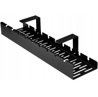 DA263 Organizer na kable pod biurko blat czarny