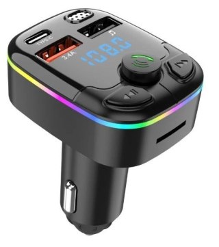 OG46 Transmiter bluetooth samochodowy rgb