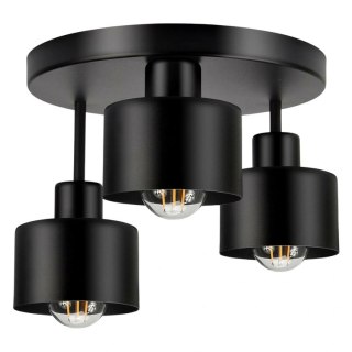 ZD177 Wisząca lampa sufitowa 3xe27 czarna