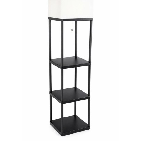 ZD178 Stojąca lampa podłogowa z półkami czarna e27 160cm