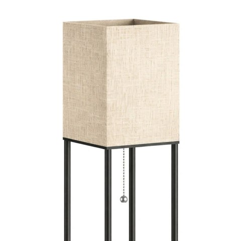 ZD178 Stojąca lampa podłogowa z półkami czarna e27 160cm