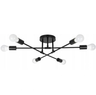 ZD74N Lampa sufitowa wisząca loft 6 ramion