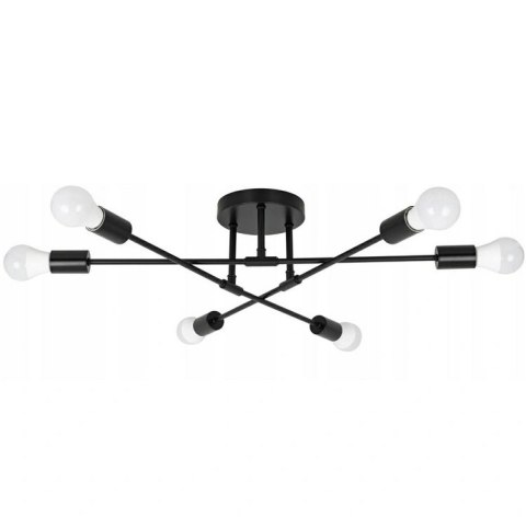 ZD74N Lampa sufitowa wisząca loft 6 ramion