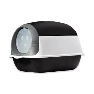 ZW51A Kuweta dla kota 50x35x36cm czarno biała + łopatka